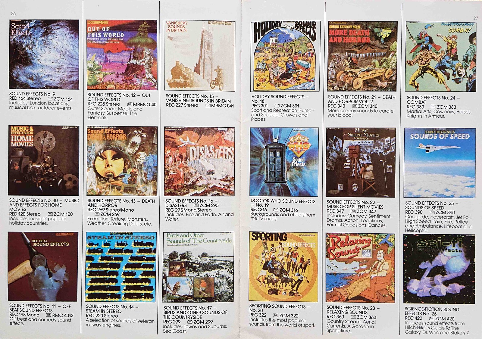 Other pages of catalogue BBC Records catalogue 1984